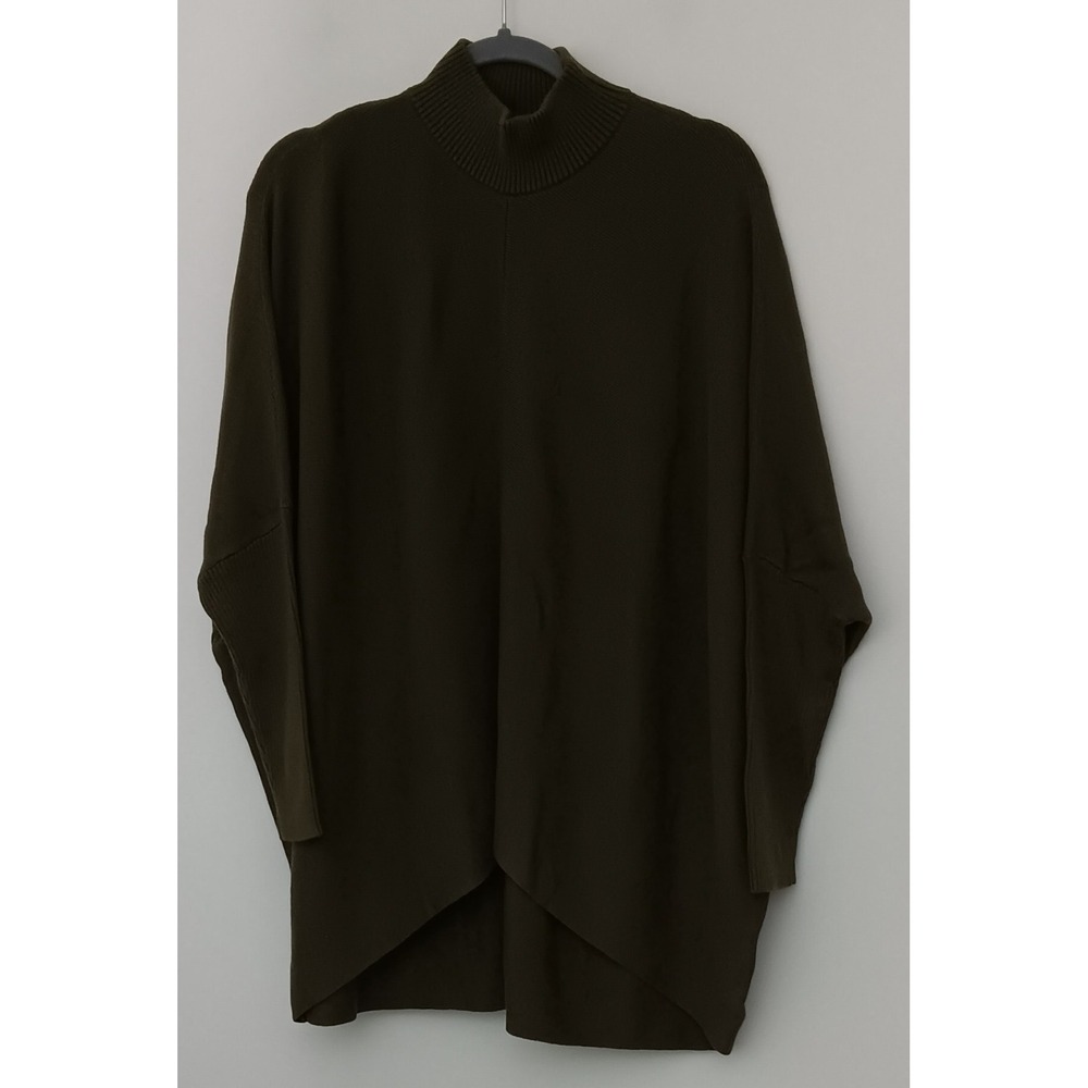 Studio Park x Kerstin Lindquist Sweater Size M Dolman Sleeve Olive Pullover NEW